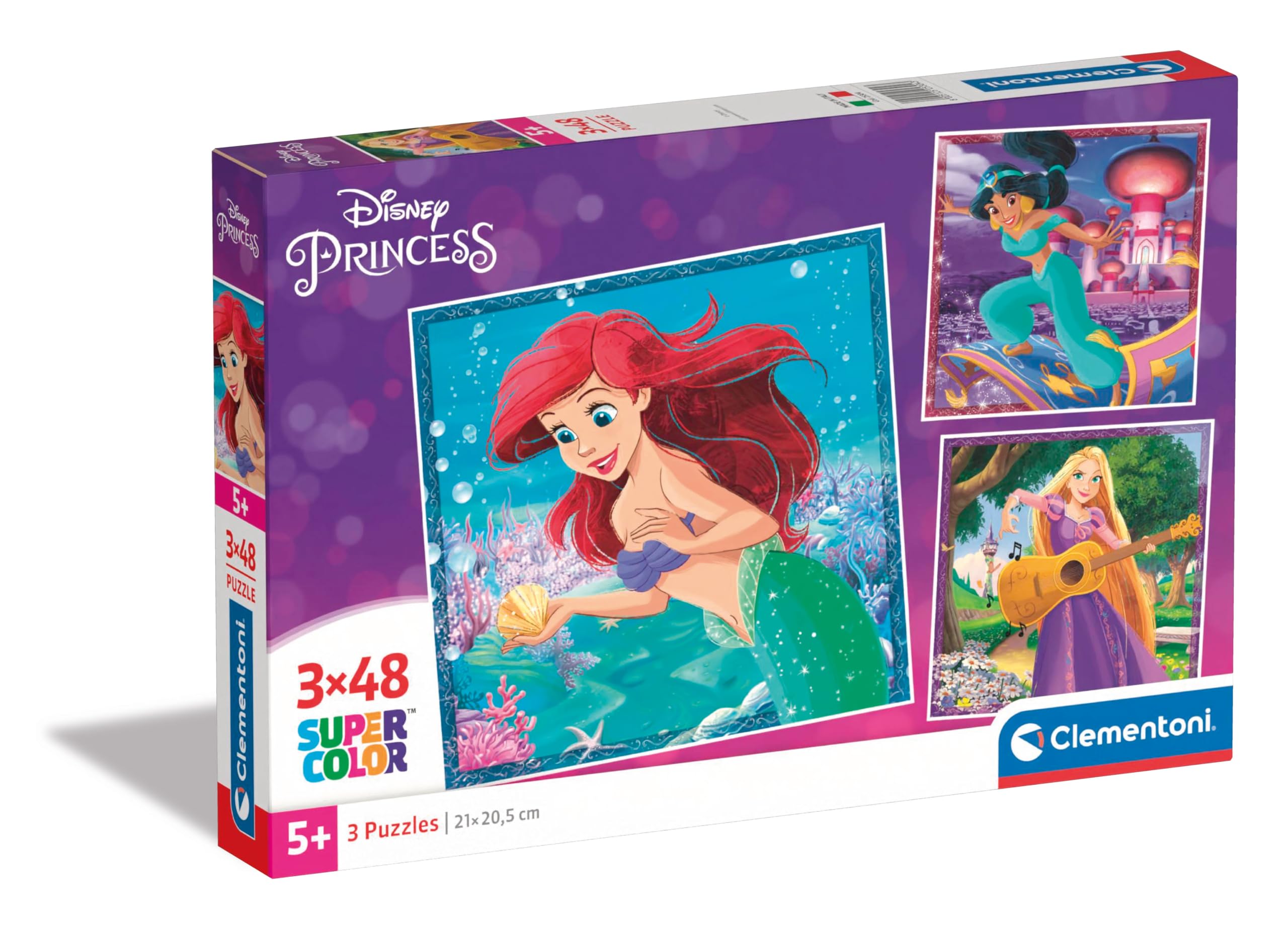 Clementoni 3x48 el. Super Kolor Princesses [PUZZLE]