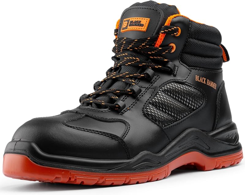 Black Hammer Black Hammer Safety Boots Composite Toe Cap UK EU CE S3 SRC 8844 10