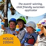 Solar Buddies Sunscreen Applicator Black, Refillable 100ml Travel Size view 2