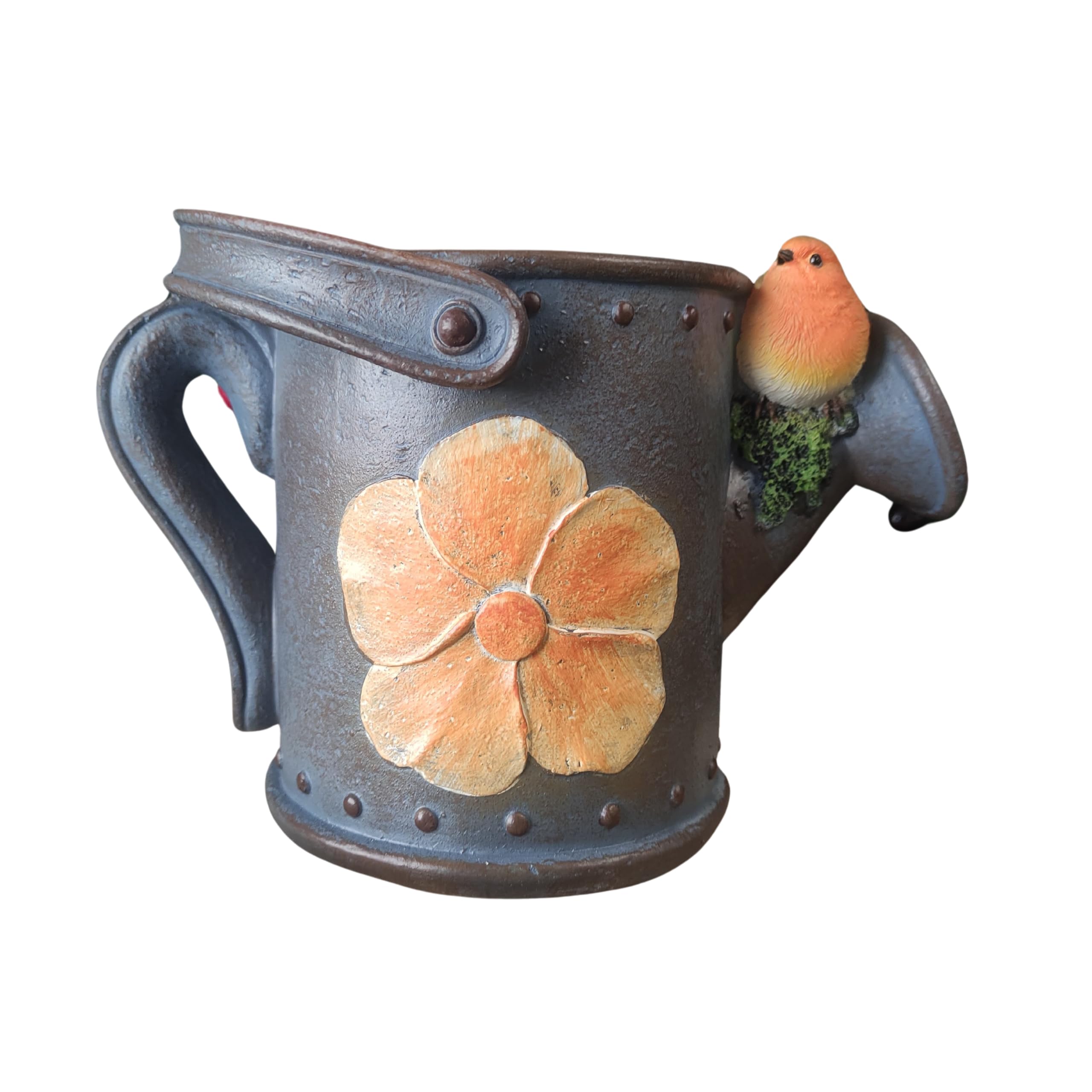 Vivid Arts - Blue Watering Can with Flower Print - BS-WC02-D