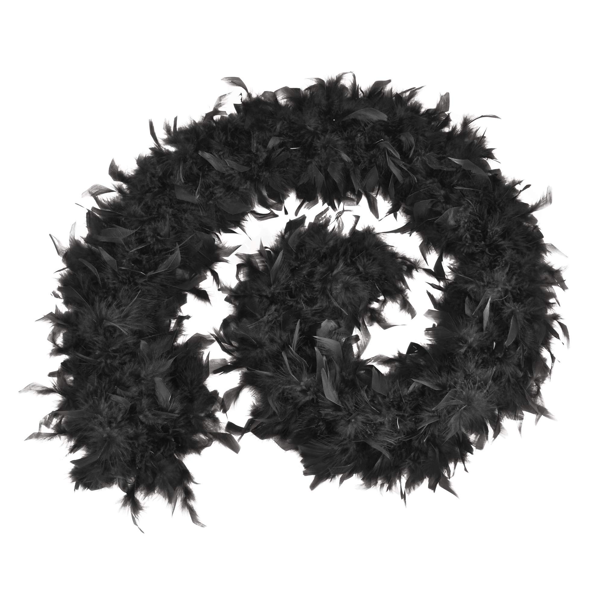 Bristol Novelty BA1670 Dress-up Accessory | Feather Boa | For Women | 1 Piece | Black | ‎31 cm x 27 cm x 5 cm, One Size Halloween