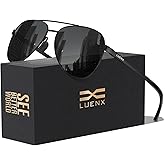 LUENX Aviator Sunglasses for Men Women Polarized - UV400 Protection, Stylish Shades, Driving, Outdoor Activities