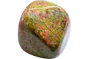 AMAZING GEMSTONE 1 oz Unakite Crystal Tumbled Stones Polished Rocks - Natural Gem Stones for Healing - DIY Crystals for Protection