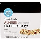 Amazon Brand - Happy Belly Sweet & Salty Almond Granola Bars, 1.2 Oz, 6 Count