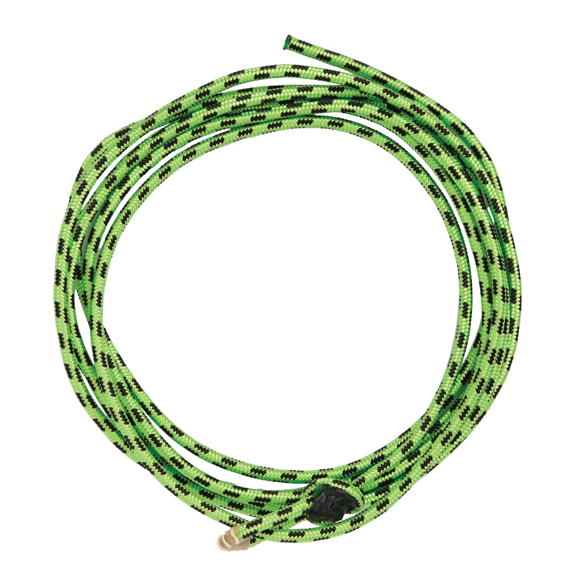 Weaver Leather Kid's Braided Nylon Rope, Lime Green/Black, 5/16-Inch x 20-Feet