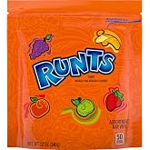 Runts Chewy Candy, Assorted Fruity Flavors, Resealable Bag, 12 oz | Chewy fruit-shaped candy, assorted fruit flavors, resealable share bag, snacking, party bowls, on-the-go, nostalgic