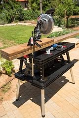 Keter Folding Work Table Black 85x55x75.5cm Heavy Duty DIY Workbench view 9