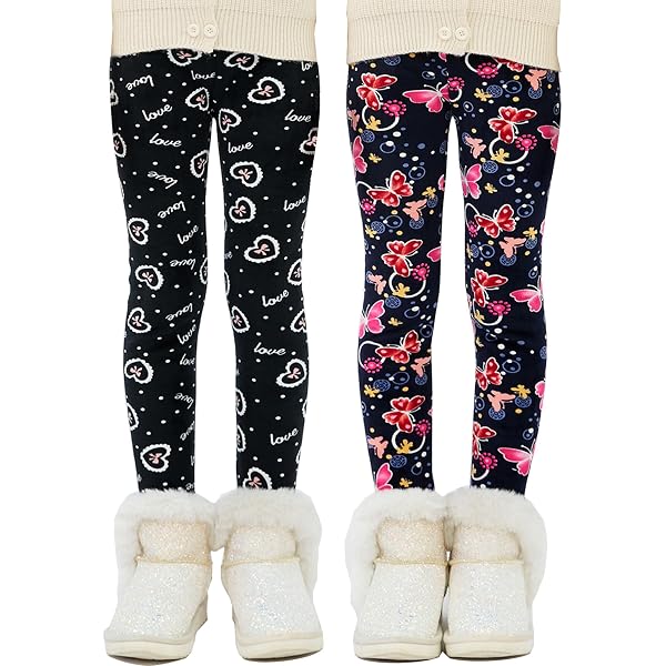 Women's Winter Fleece Lined Leggings - Thick, Warm & Stretchy Animal Print Pants