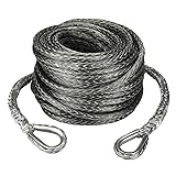 Ucreative 3/8 Inch x 92 Feet Synthetic Winch Rope