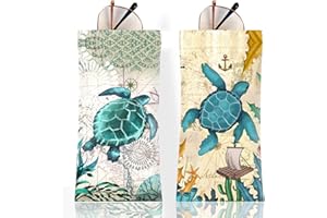 Anikathy 2Pcs Sunglass Eyeglass Glasses Case Soft PU Leather with Cleaning Cloth Cute Glasses Pouch Bag for Men Women Girs