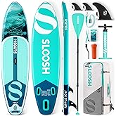 SLOOSH Inflatable Stand Up Paddle Board, 10'6" Paddle Boards with Premium Accessories, Non-Slip EVA Deck, Ultra-Light Carry Bag Pump, Ripple SUP for Youth & Adults of All Skill Levels