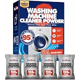 FURGONE Pet Hair Dissolver for All Washing Machines, 4 Sachets | Washing Machine Cleaner Powder for Front Load &amp; Top Load Washer, Removes Residue, Odors &amp; Build-Up, Tub Clean Cycle Activated