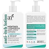 ArtNaturals Anti-Itch Lotion with Menthol, 8 oz | Cooling menthol formula, Lightweight lotion, Fast-absorbing, Non-greasy finish, Daily use