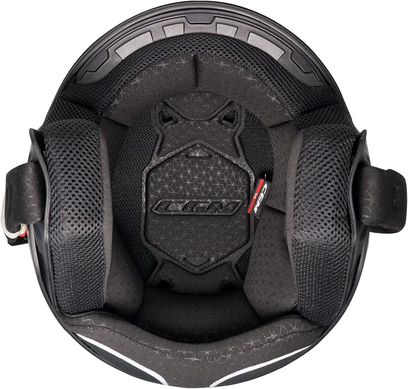 Casco open face, 167R FLO STEP Grigio Fucsia lunga, XL (60cm)