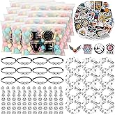Yeyeplum 190 Pcs Volleyball Party Favors Volleyball Team Gifts for Women Include Goodie Makeup Bags Bracelet Hair Bands Hair Ties Stickers for Sport Lovers Birthday Party Decoration