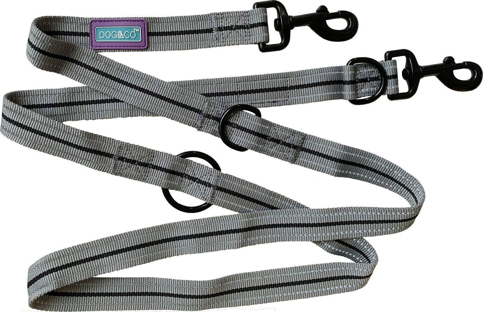 Dog & Co Sports Training Dog Lead Black 1" x 72"