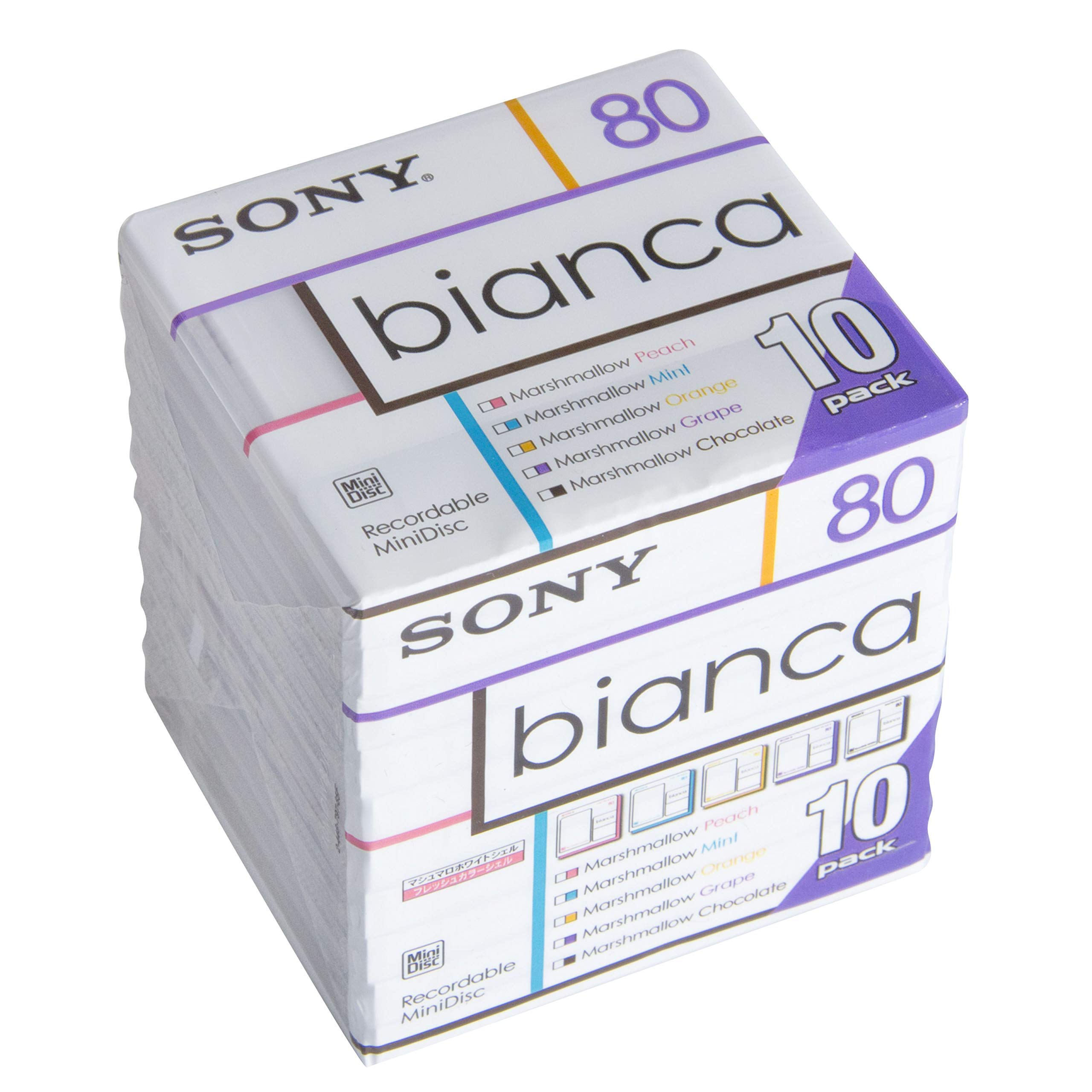 Sony Bianca – colour Edition Minidisc (Pack of 10).