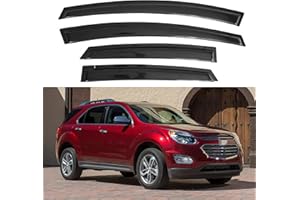 IMMORTAL GROUP Window Visor Compatible with Chevrolet (Chevy) Equinox 2010-2017, Rain Guard Tape-On Extra Durable Sun Wind Air Side Vent Window Deflector, 2010 2011 2012 2013 2014 2015 2016 2017