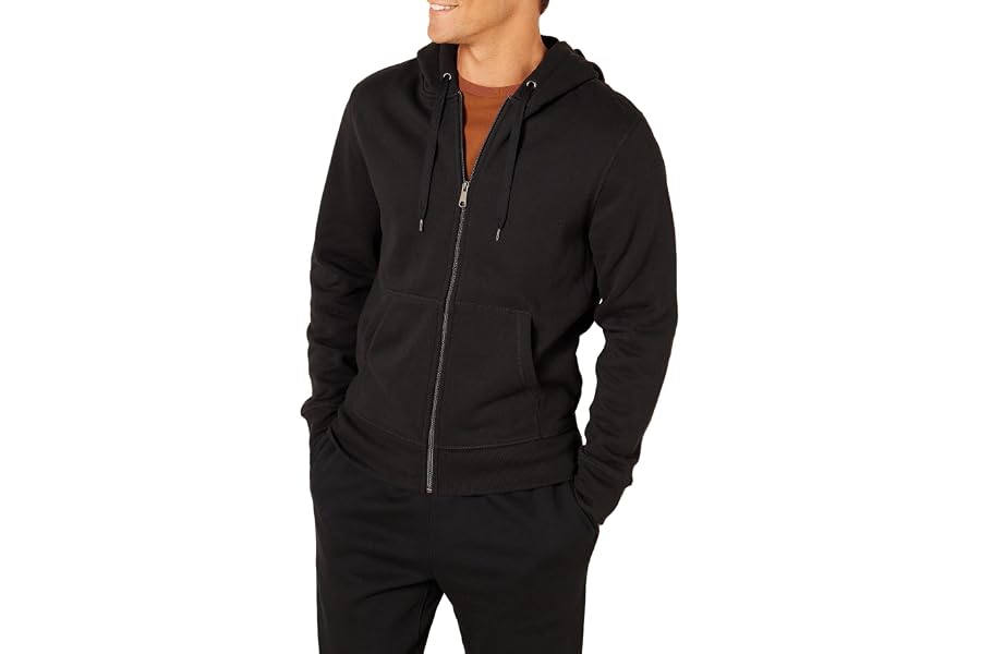 Amazon Essentials Men's Full-Zip Fleece Hoodie Sweatshirt (Available in Big & Tall)