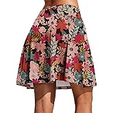 COOrun 18" Skorts for Women High Waist Golf Skirt Pleated Athletic Tennis Skorts with 4 Pockets Shorts Casual Modest Skirts