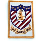 CVA-61 USS Ranger, 4.5", Hook and Loop Patch