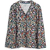 Vera Bradley Women's Cotton Blend Long Sleeve Button-Up Shirt (Extended Size Range)