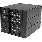 StarTech.com 4-Bay Mobile Rack Backplane - Trayless Hot Swap Mobile Rack Backplane for 3.5in SAS II/SATA III - 6 Gbps HDD (HS