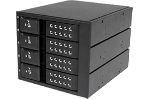 StarTech.com 4-Bay Mobile Rack Backplane - Trayless Hot Swap Mobile Rack Backplane for 3.5in SAS II/SATA III - 6 Gbps HDD (HS