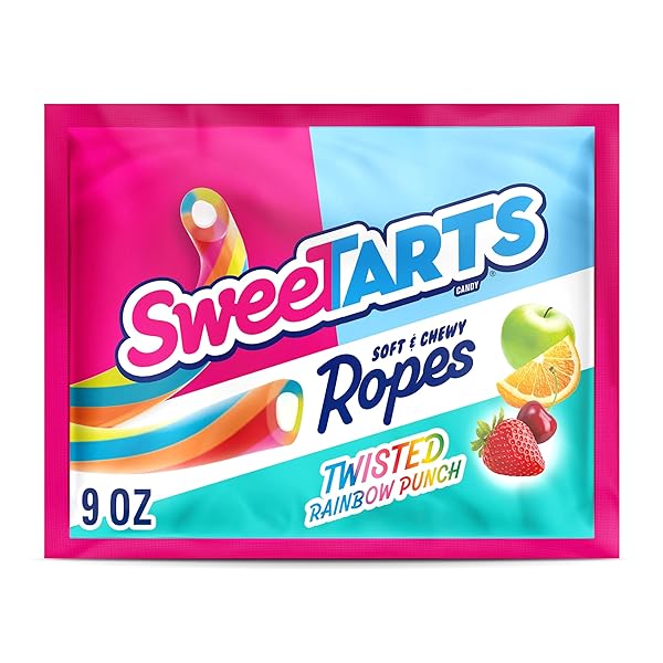 SWEETARTS ROPES, CANDY, TWISTED RAINBOW PUNCH, SOFT AND...