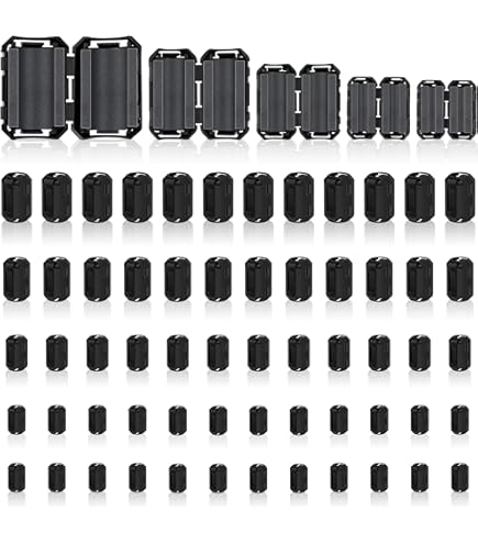 6 Pcs Clip On EMI RFI Noise Ferrite Core Filter Fo... – Grandado - View #9