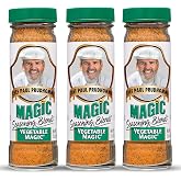 Chef Paul Magic Seasonings Blends Vegetable Magic Seasoning | No MSG &amp; Preservatives | Kosher, Halal Certified | Perfect for Vegetable, Eggs &amp; More | All-Purpose Vegetable Seasoning | 2 oz (Pack of 3)