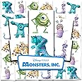 Disney Monsters Inc Tattoos Party Favors Bundle ~ 72 Perforated Individual 2" x 2" Monsters Inc Temporary Tattoos for Kids Boys Girls (Monsters Inc Party Supplies)