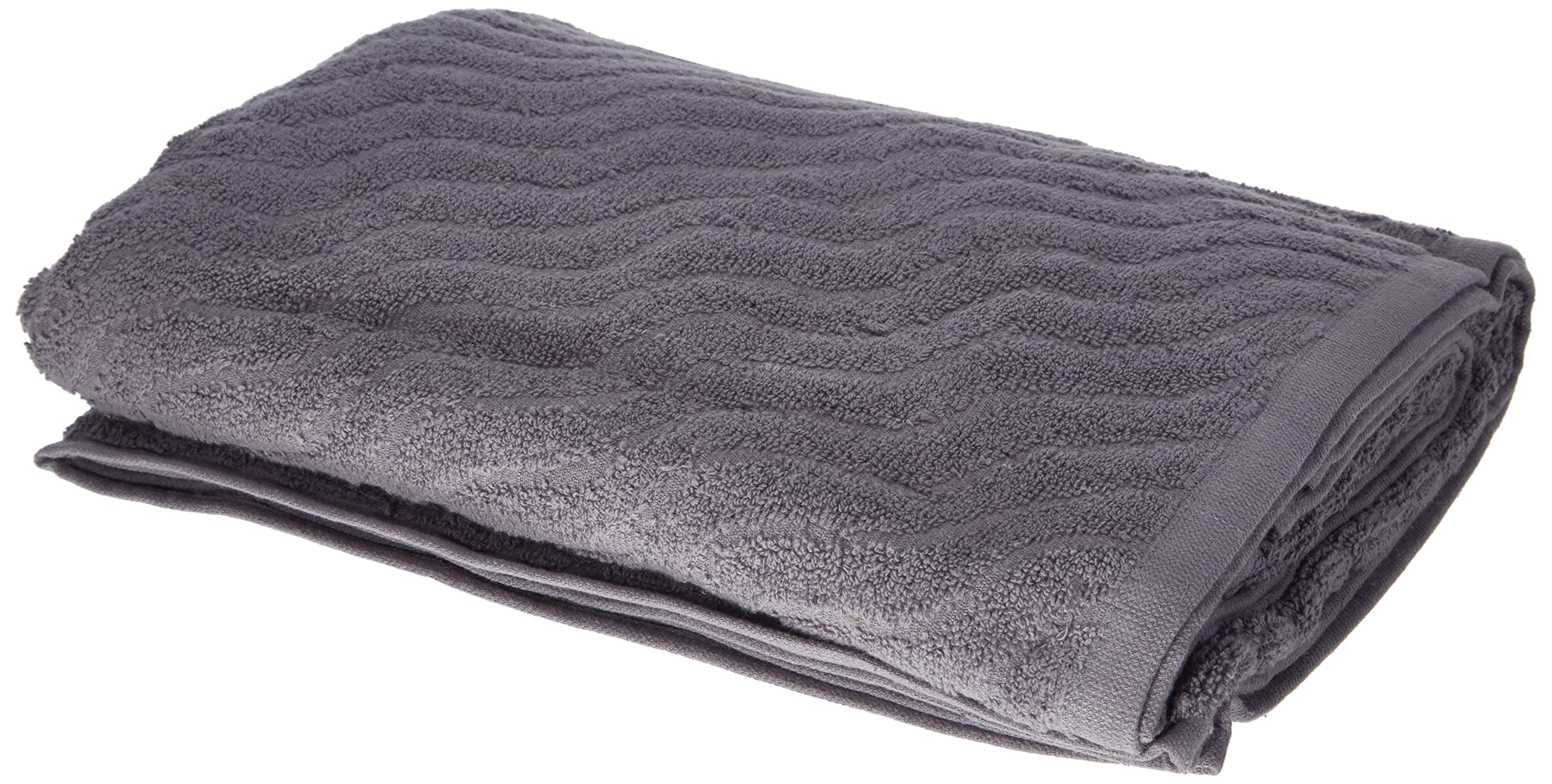 Sally Jacquard “ Sally” Terry-Cloth Towel, Dark Grey, 90x140