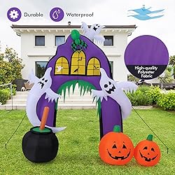 Tangkula 9 FT Tall Halloween Inflatable Castle