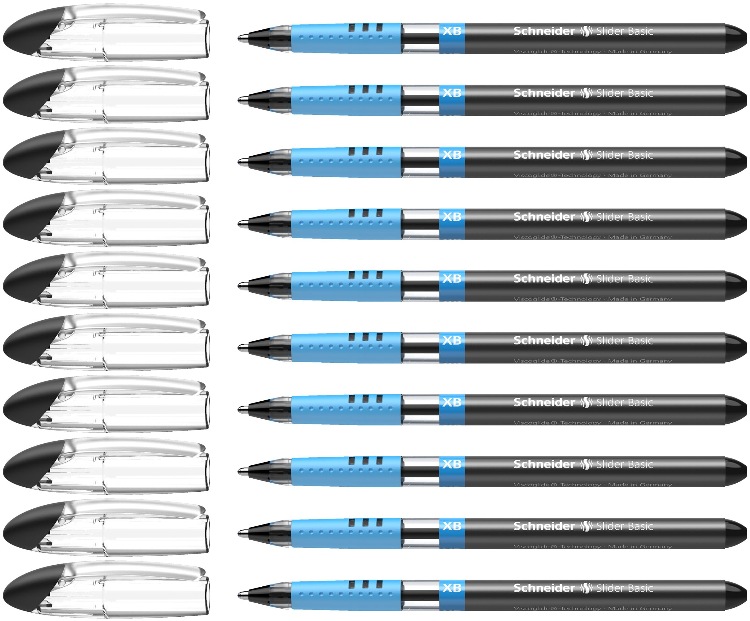 Schneider Slider Basic XB Ballpoint Pen, Black (Pack of 10) — image 1