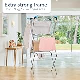 Minky 3 Tier Clothes Airer Folding Corners Silver view 3