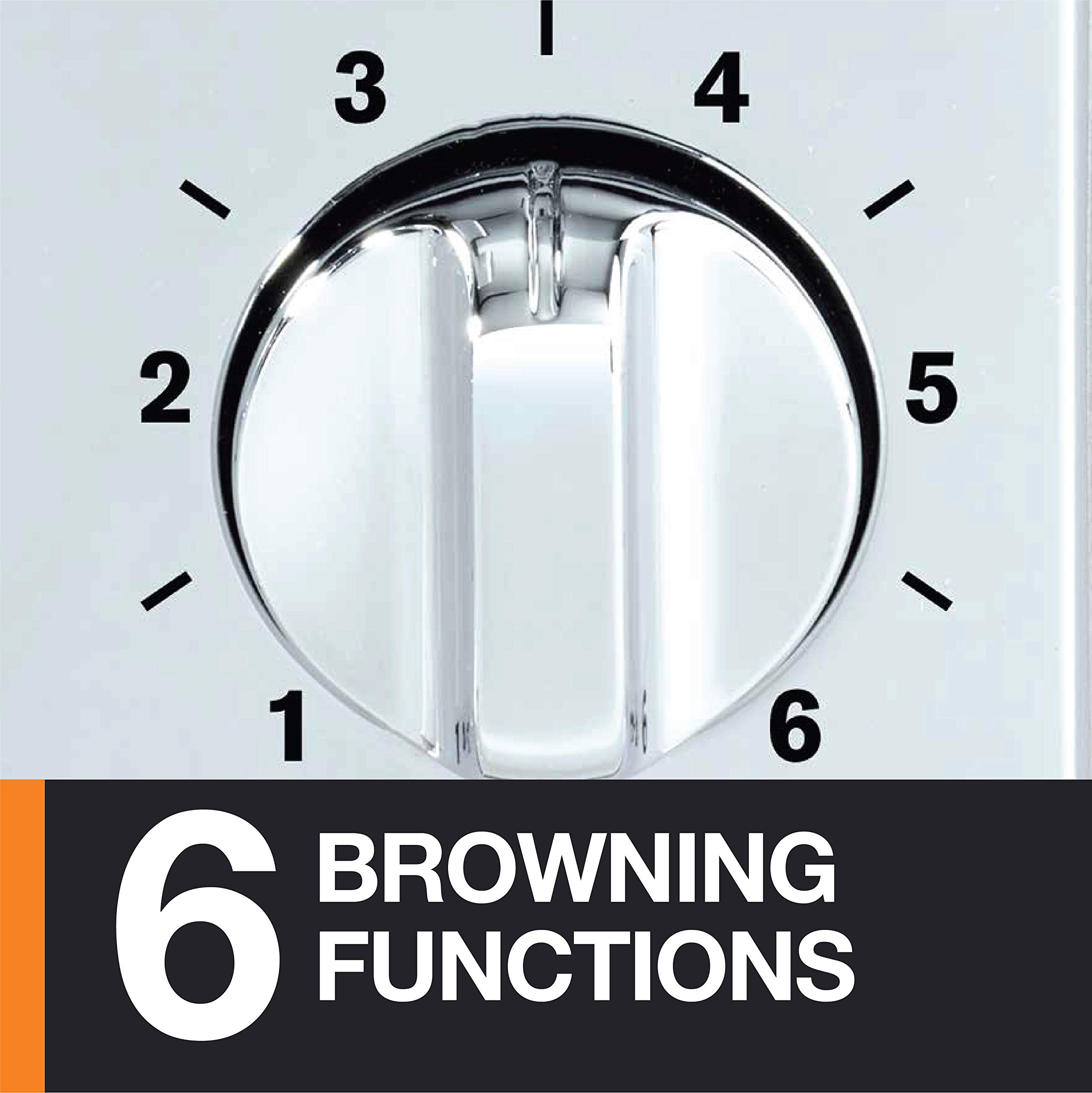 KRUPS: 2 Slice Toaster, Stainless Steel Toaster, 5 Functions with Cancel, Toasting, Defrost, Reheat and Bagel, Cord Storage, Silver