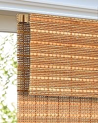 LazBlinds Cordless Bamboo Roman Shades, Custom