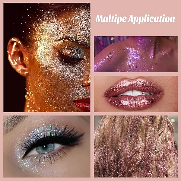 BOKO SPARKLE GLITTER POWDER 14G – COSMETIC IRIDESCENT GOLD GREEN FOR EYESHADOW, LIP, FACE PAINT, NAIL ART – CARNAVAL BODY MAKEUP, CHRISTMAS, CONCERT, PARTY, RAVE ACCESSORIES – AURORA