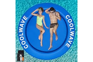 COOLWAVE Inflatable Water Hammock Floating Dock, Inflatable Raft for Family and Friends, Float Ring for Parties, Fits Multiple People, 8'x8'/10'x10'