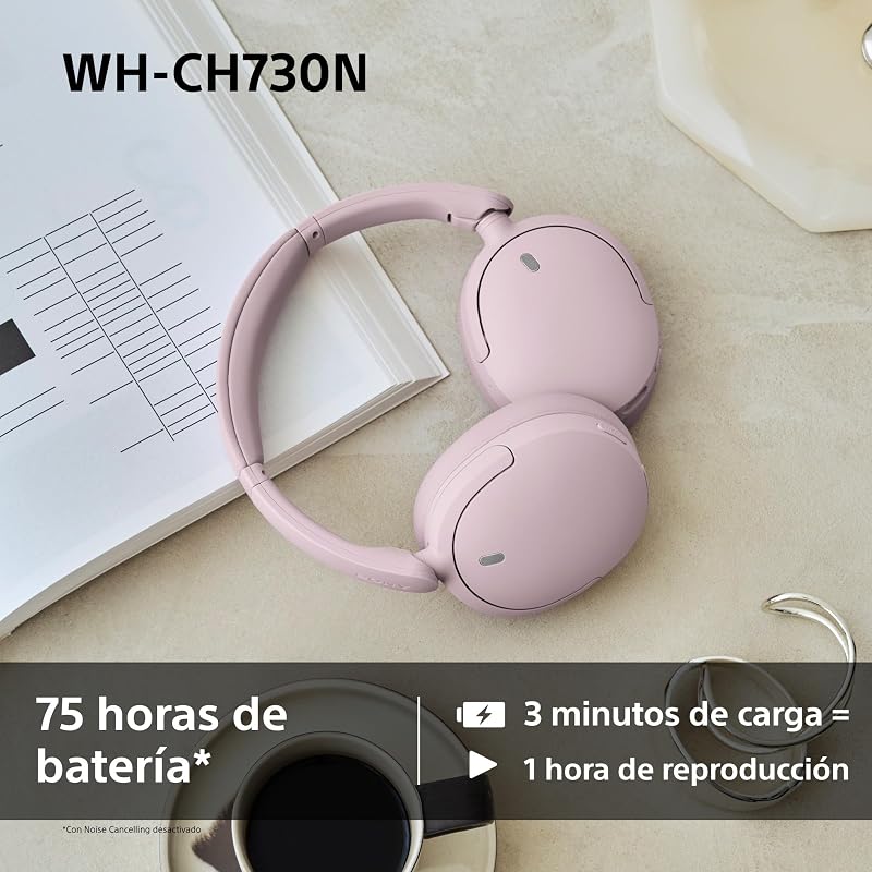 WH-CH730N Auscultadores Sem Fios com Cancelamento de Ruído - Exclusivo