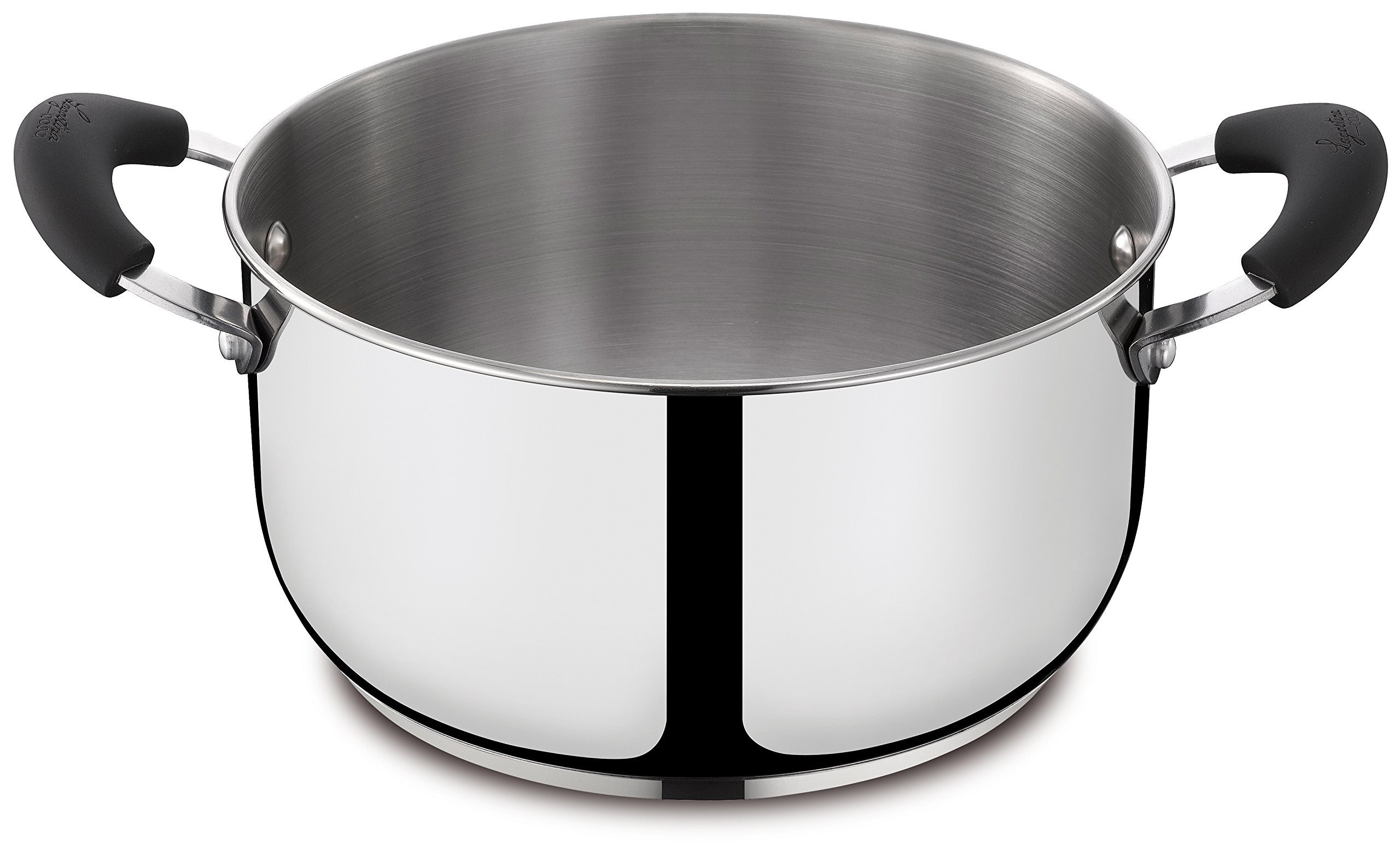 Lagostina Gioiosa Deep Casserole with 2 Handles, Stainless Steel, Diameter 22 cm, 4.0 Liters