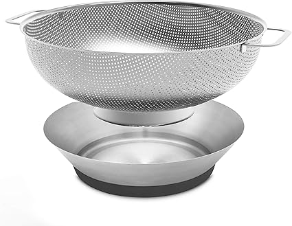 Edelstahl Sieb 22cm - Küchensieb Mit Griffen Für Nudeln & Gemüse