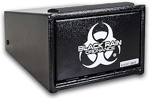 Black Rain Ordnance Portable Digital Password & Key Access Gun Safe to Keep Handguns Safe in Vehicles, Drawers, Cabinets, & Nightstands