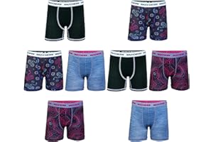 Skechers boys Amazon Exclusive 8pk Athletic Boxer Briefs With Unique Prints in Sizes 2/3t, 4, 6, 8 and 10