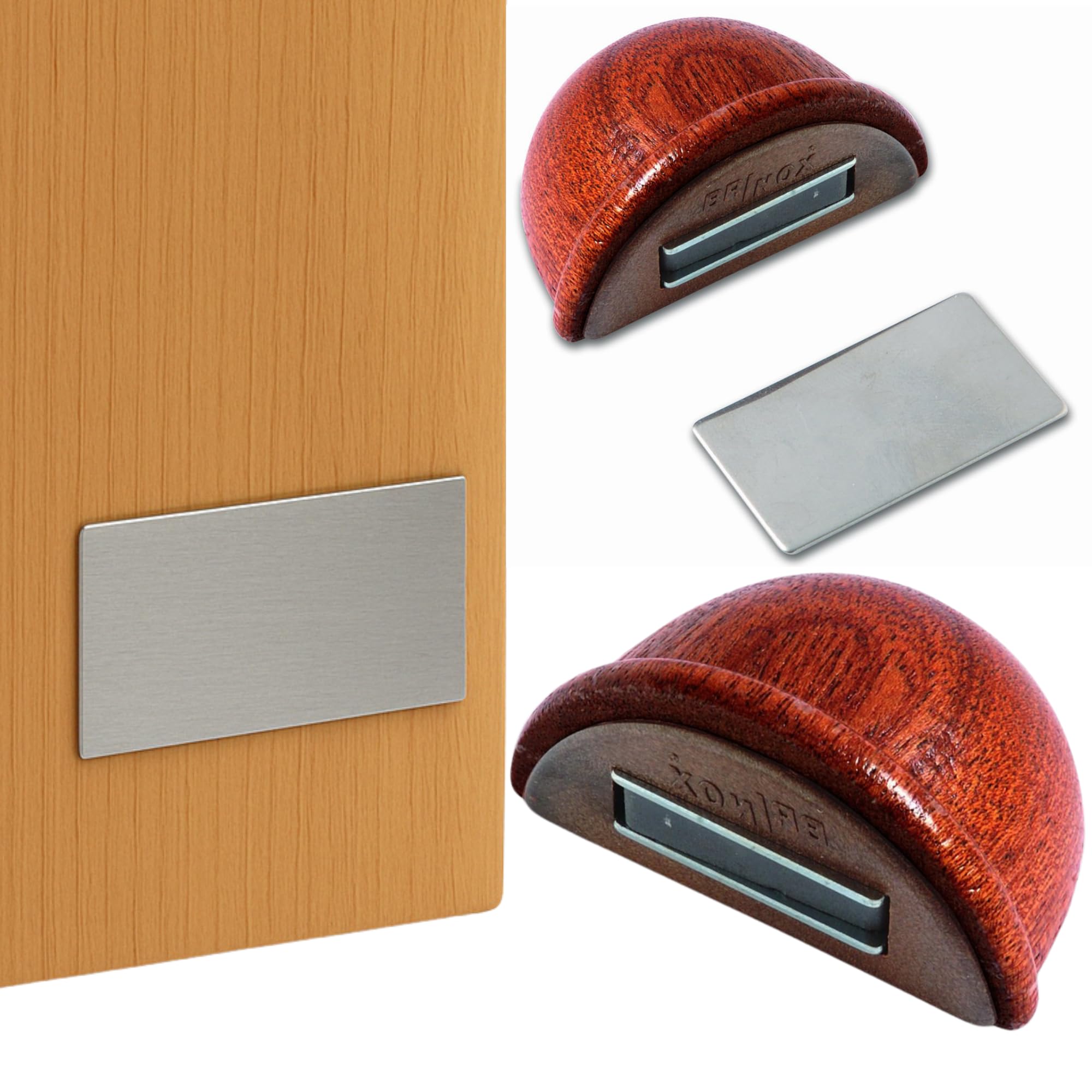 Brinox Restraint Stop with Magnet, Sapeli, 4.8x3.6x2.5 cm — image 1