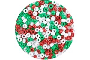 QPIXVB Hair Beads,Christmas Beads for Bracelets,Christmas Beads,Small Bulk Beads,Beads & Bead Assortments,Bracelet Beads,Kandi Bracelet,Cuentas para Pulseras,Craft Beads,Stocking Stuffers Under 10 Dollars