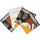 JSI Special 4/4 Violin String Set: Gold Label Ball-End E &amp; Dominant A, D, and G Strings - Medium Gauge