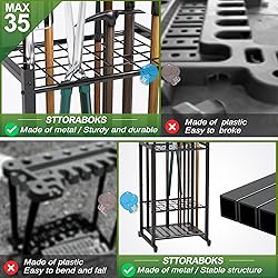 Garden Tool Organizer, Yard Tool Tower Rack for