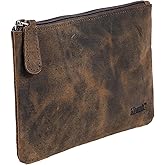 Leather Pencil pouch pen case zippered pencil case Sleeve Elegant and practical for artists. Perfect for office by KomalC